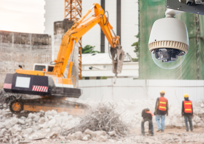 construction site security surveillance prevents theft